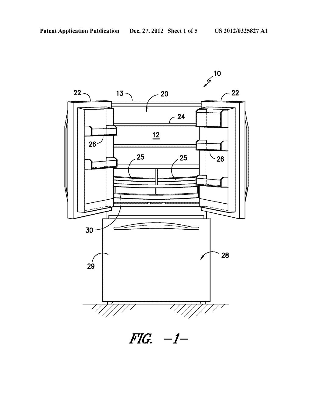 REFRIGERATOR WITH A SLIDE-OUT PAN ASSEMBLY - diagram, schematic, and image 02