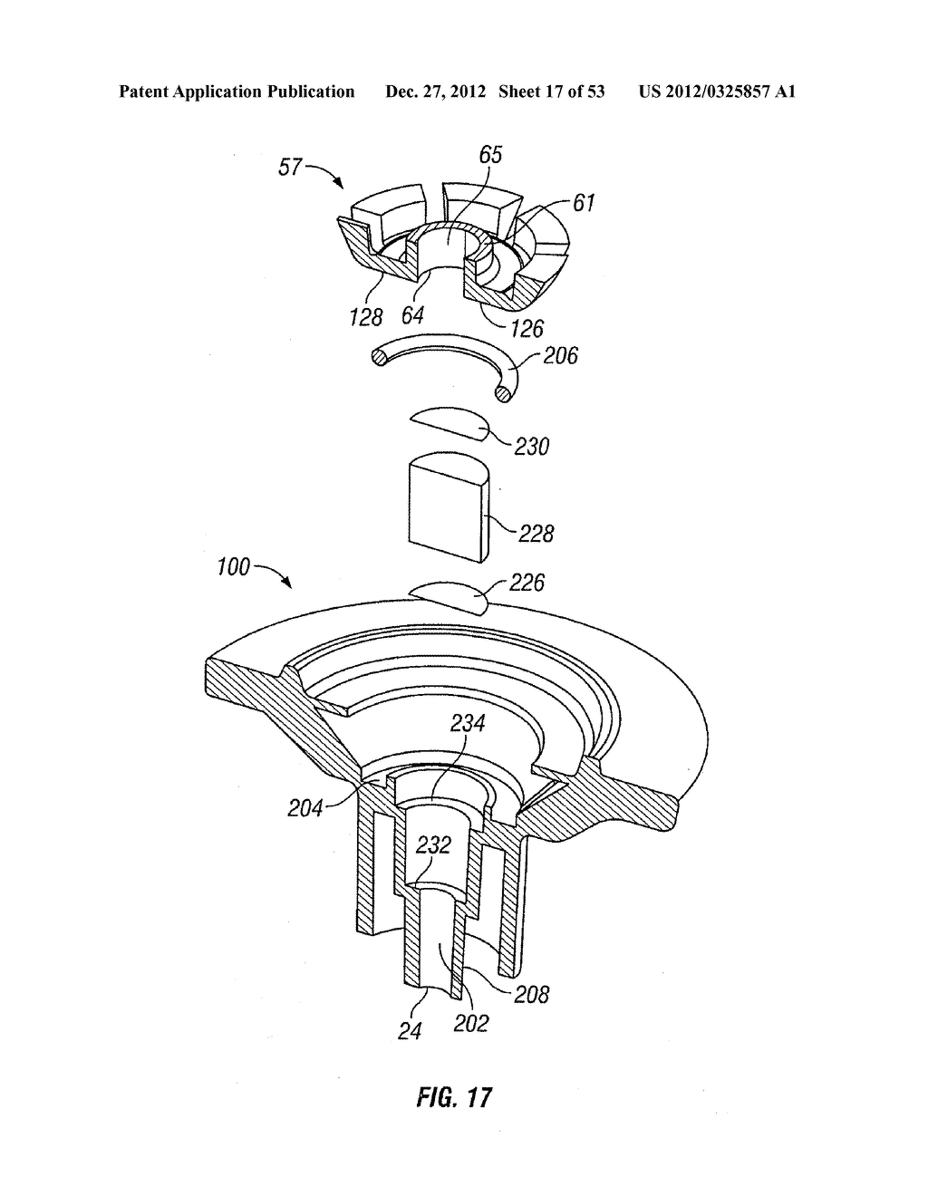 RAMPED ACTUATOR FOR ENGAGEMENT FLANGE ON REMOVABLE DISPENSER CARTRIDGE - diagram, schematic, and image 18