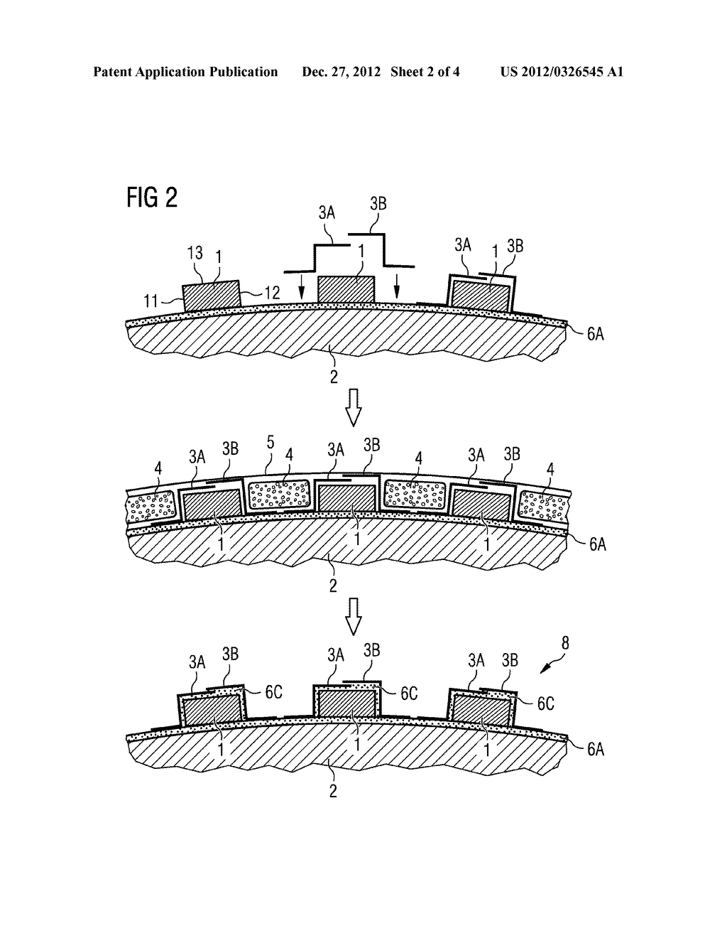 Method of attaching a magnet to a rotor or a stator of an electrical     machine - diagram, schematic, and image 03