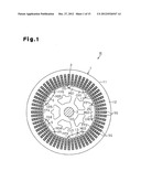 MOTOR HAVING ROTOR AND METHOD FOR MANUFACTURING THE ROTOR diagram and image