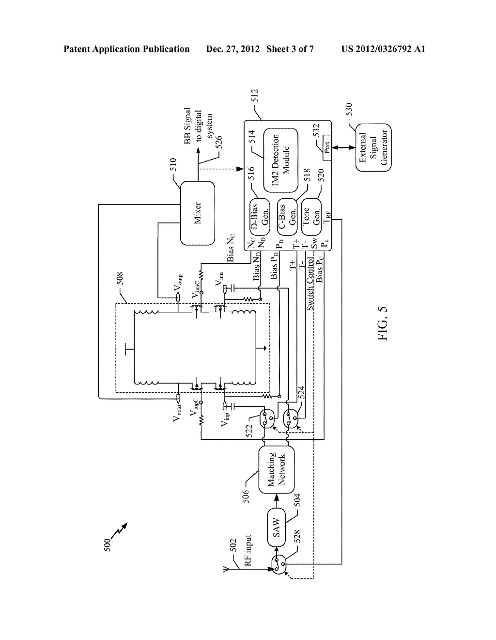 SYSTEMATIC INTERMODULATION DISTORTION CALIBRATION FOR A DIFFERENTIAL LNA - diagram, schematic, and image 04