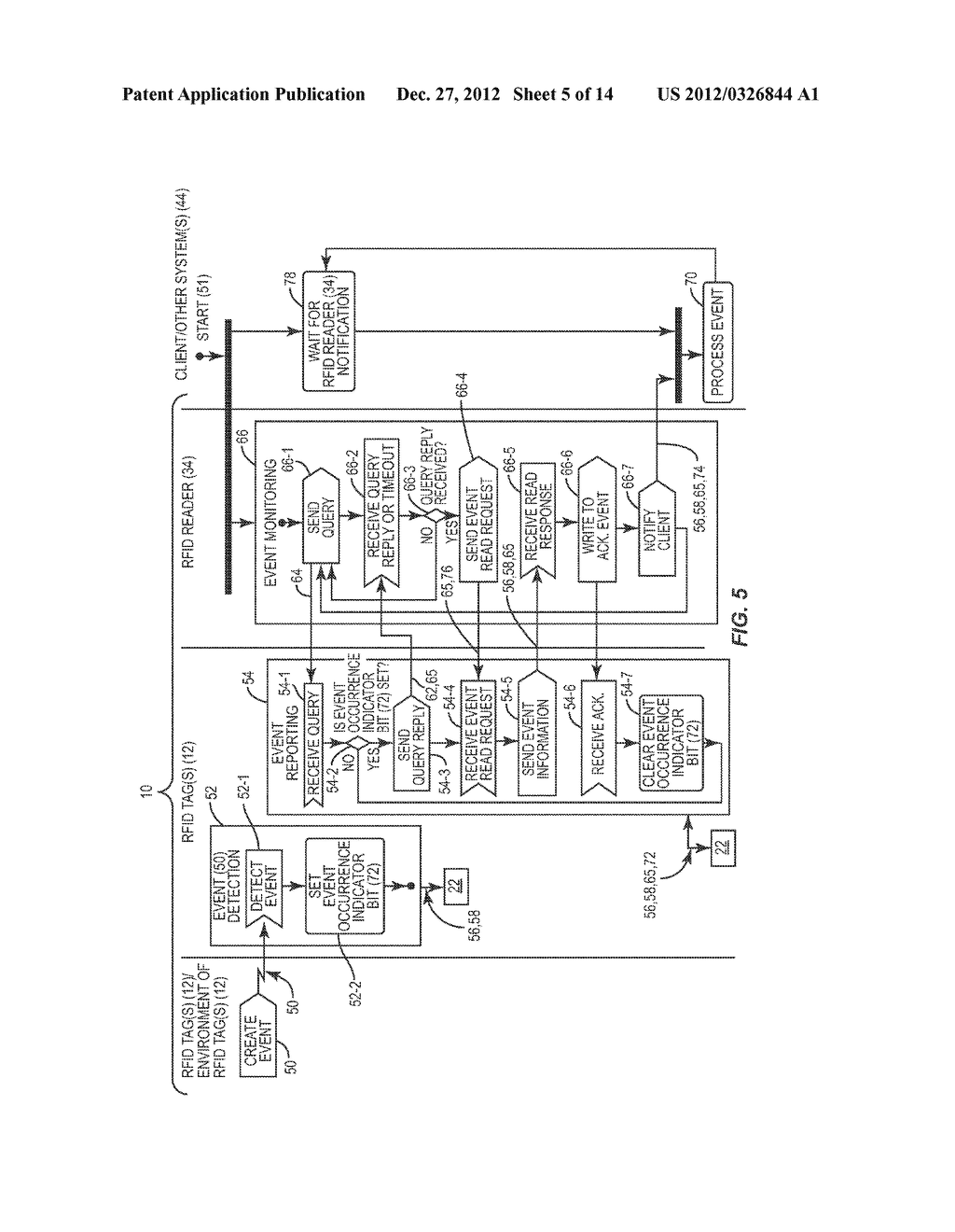 RADIO-FREQUENCY IDENTIFICATION (RFID) TAG EVENT OCCURRENCE DETECTION,     REPORTING, AND MONITORING, AND RELATED RFID READERS, SYSTEMS, AND METHODS - diagram, schematic, and image 06