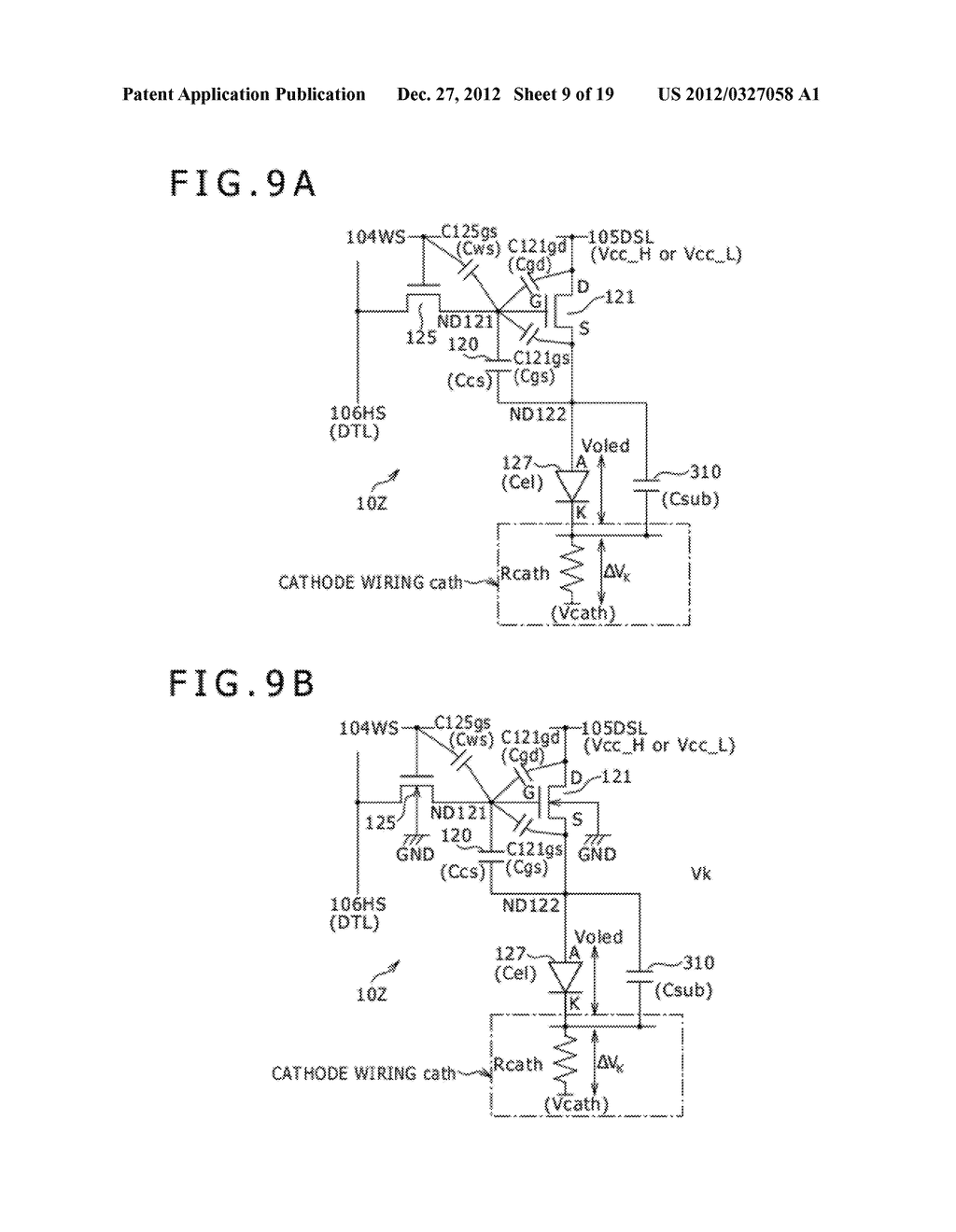 PIXEL CIRCUIT, DISPLAY DEVICE, ELECTRONIC APPARATUS, AND METHOD OF DRIVING     PIXEL CIRCUIT - diagram, schematic, and image 10