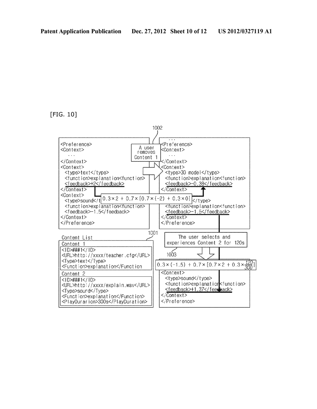 USER ADAPTIVE AUGMENTED REALITY MOBILE COMMUNICATION DEVICE, SERVER AND     METHOD THEREOF - diagram, schematic, and image 11