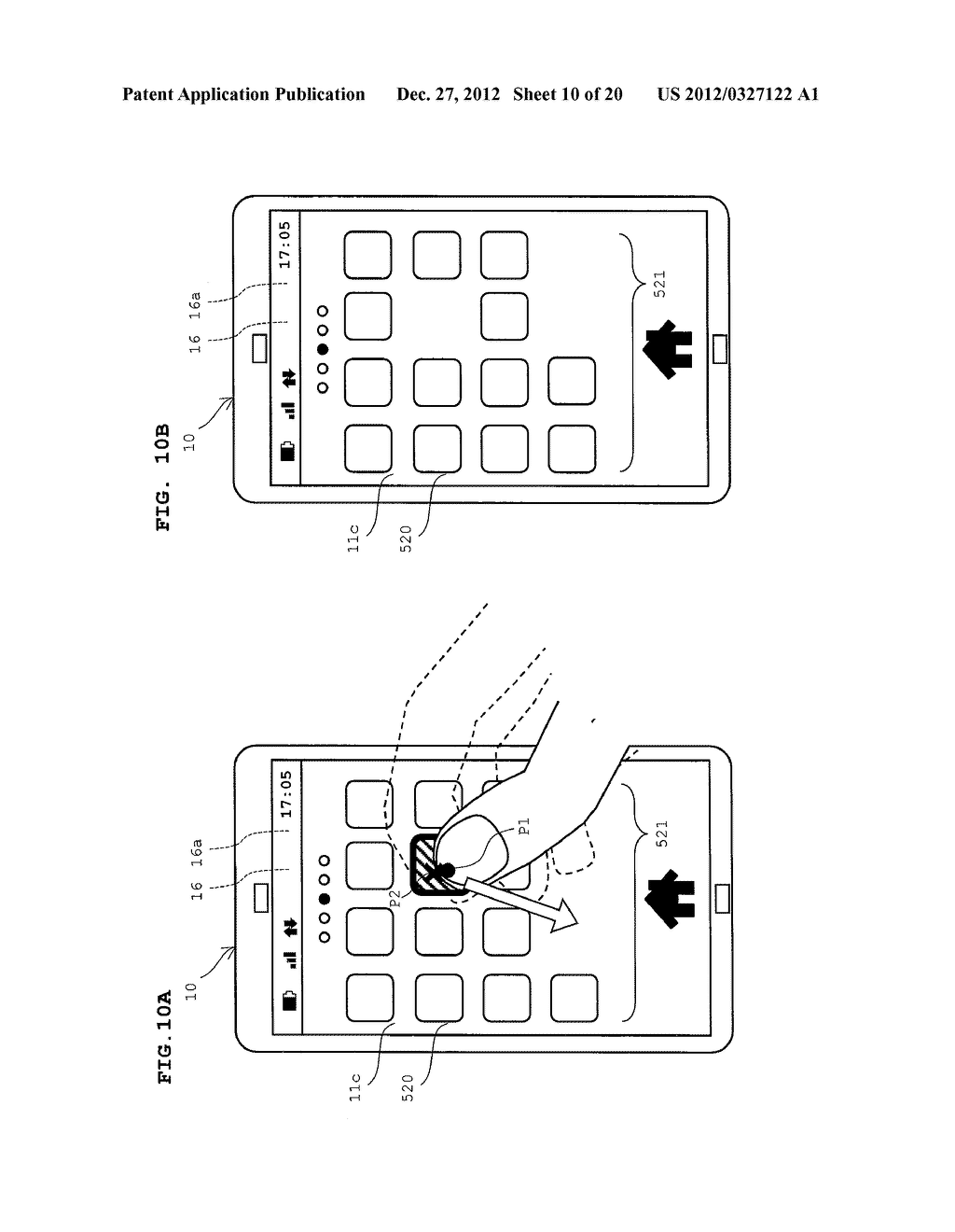 MOBILE TERMINAL DEVICE, STORAGE MEDIUM AND DISPLAY CONTROL METHOD OF     MOBILE TERMINAL DEVICE - diagram, schematic, and image 11