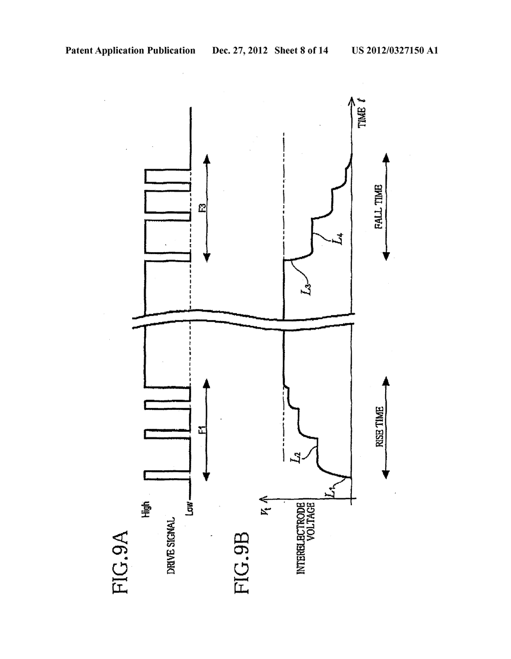 METHOD AND DRIVE CIRCUIT FOR DRIVING PIEZOELECTRIC ELEMENT, AND     LIQUID-DROPLET EJECTION HEAD - diagram, schematic, and image 09