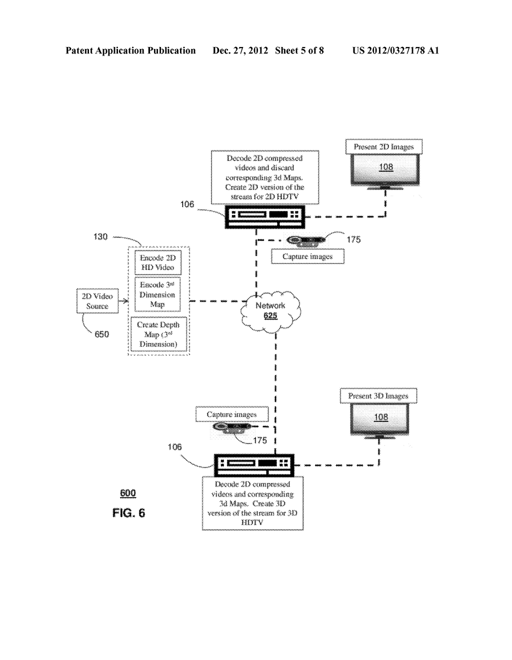 APPARATUS AND METHOD FOR PRESENTING THREE DIMENSIONAL OBJECTS WITH     TELEPRESENCE - diagram, schematic, and image 06