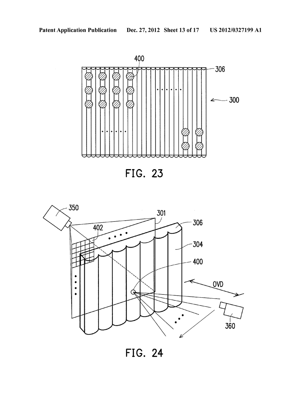 AUTOSTEREOSCOPIC DISPLAY WITH MODULATING SCREEN HAVING MULTIPLE SECTIONAL     IMAGES - diagram, schematic, and image 14