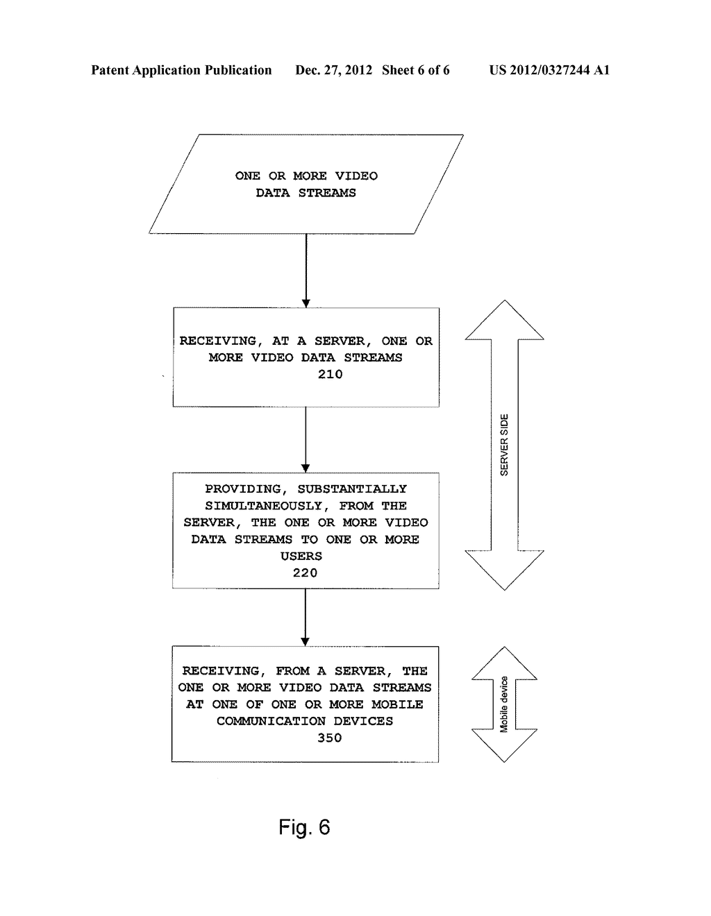 METHOD AND SYSTEMS FOR PROVIDING VIDEO DATA STREAMS TO MULTIPLE USERS - diagram, schematic, and image 07