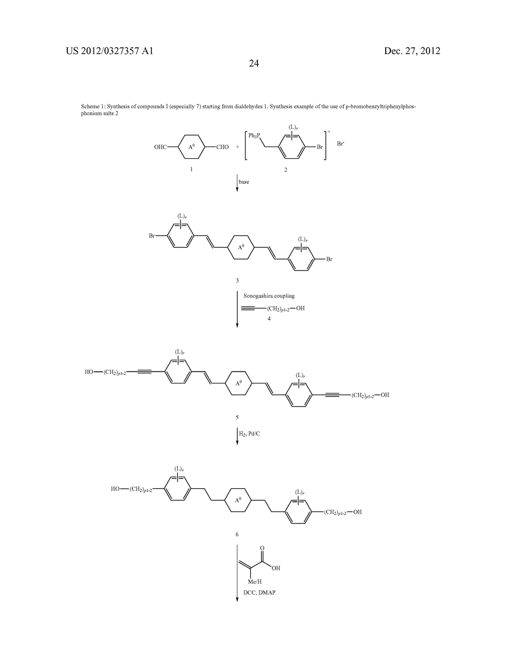 POLYMERISABLE COMPOUNDS AND THE USE THEREOF IN LIQUID-CRYSTAL MEDIA AND     LIQUID-CRYSTAL DISPLAYS - diagram, schematic, and image 25