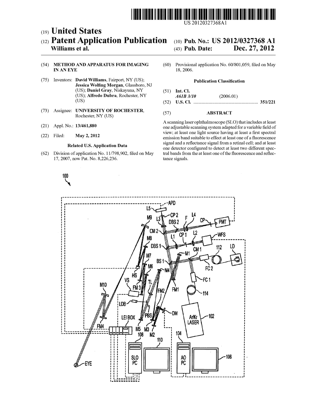 METHOD AND APPARATUS FOR IMAGING IN AN EYE - diagram, schematic, and image 01