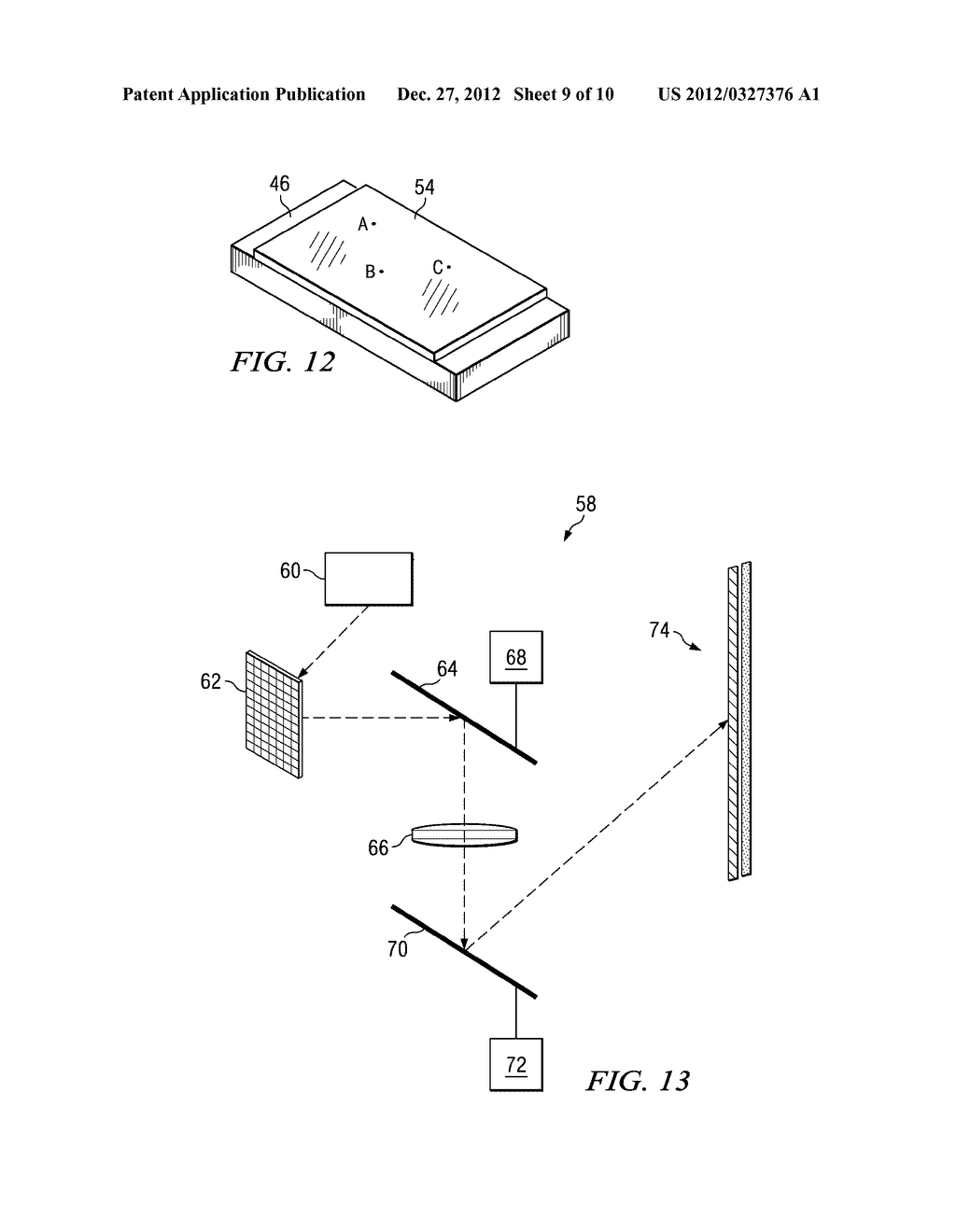 IMAGE PROJECTION USING CURVED REFLECTIVE SURFACES - diagram, schematic, and image 10