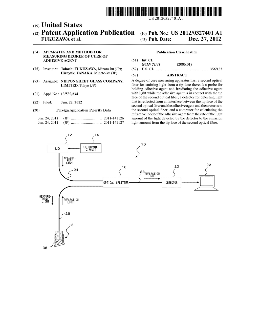 APPARATUS AND METHOD FOR MEASURING DEGREE OF CURE OF ADHESIVE AGENT - diagram, schematic, and image 01