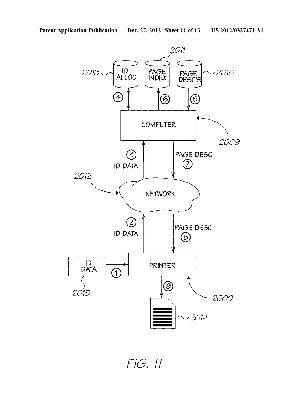 METHOD FOR PRINTING INTERACTIVE PAGES - diagram, schematic, and image 12