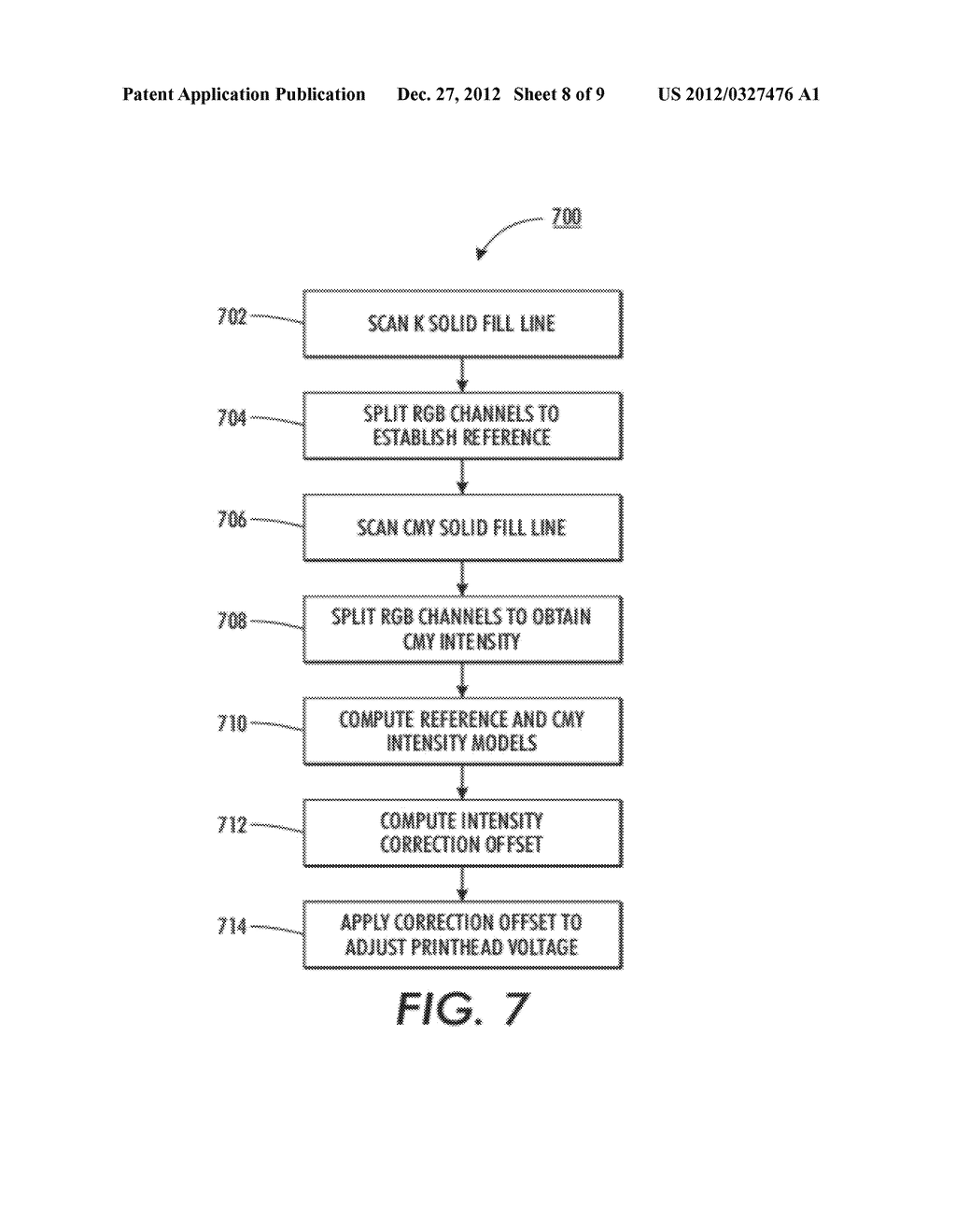 GRAY BALANCE CALIBRATION IN AN IMAGE PRINTING SYSTEM - diagram, schematic, and image 09