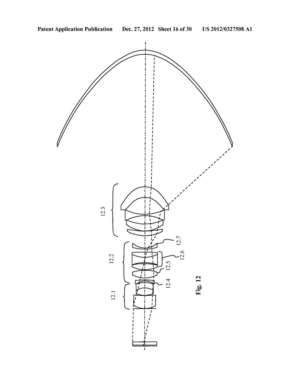 DEVICE FOR SHORT-DISTANCE PROJECTION AT A REASONABLY LARGE ANGLE WITH ZOOM     AND FOCUSING - diagram, schematic, and image 17