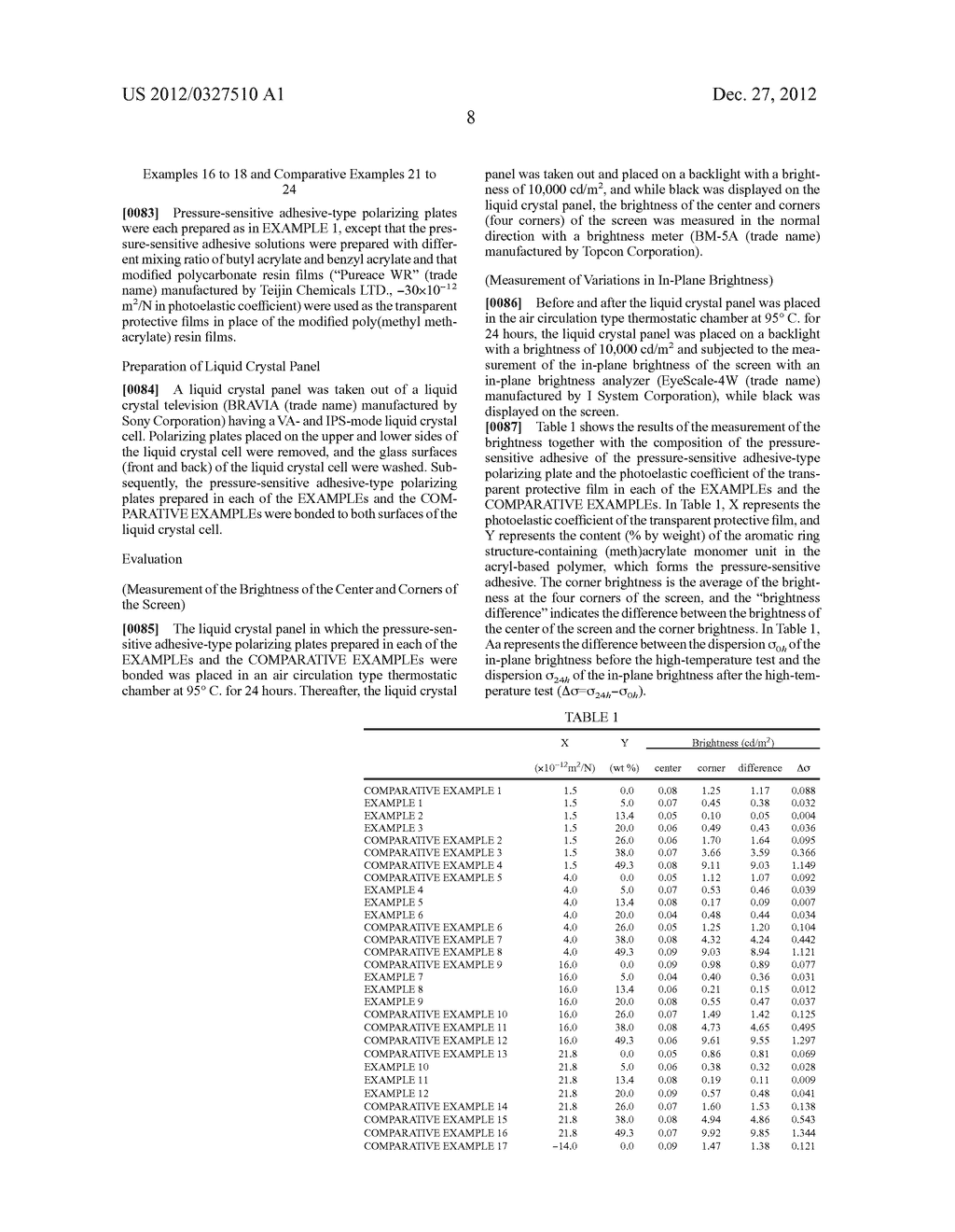 POLARIZING PLATE HAVING PRESSURE-SENSITIVE ADHESIVE LAYER AND IMAGE     DISPLAY DEVICE - diagram, schematic, and image 10