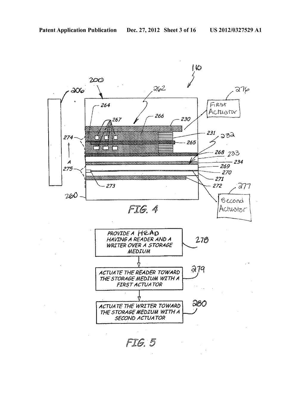 METHOD FOR ACTIVE CONTROL OF SPACING BETWEEN A HEAD AND A STORAGE MEDIUM - diagram, schematic, and image 04