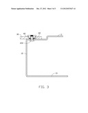 ELECTRONIC DEVICE HAVING LEVER WITH PRECISION PIVOT diagram and image