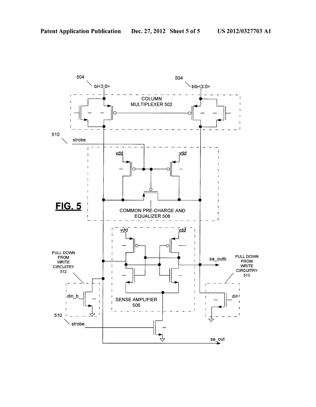Random Access Memory Controller Having Common Column Multiplexer and Sense     Amplifier Hardware - diagram, schematic, and image 06