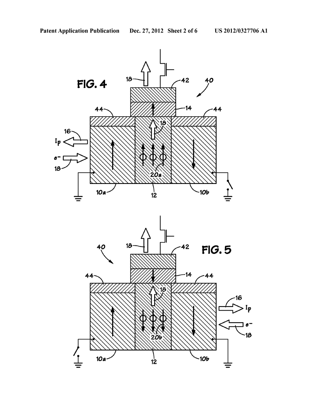 SPIN-TORQUE TRANSFER MEMORY CELL STRUCTURES WITH SYMMETRIC SWITCHING AND     SINGLE DIRECTION PROGRAMMING - diagram, schematic, and image 03