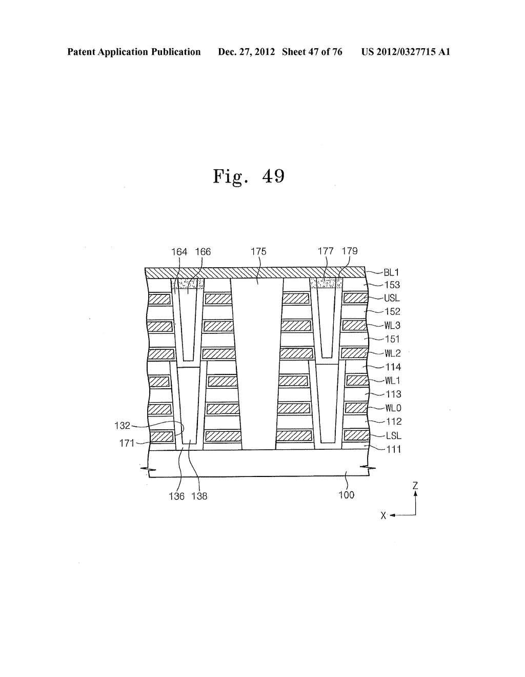 NONVOLATILE MEMORY DEVICES HAVING VERTICALLY INTEGRATED NONVOLATILE MEMORY     CELL SUB-STRINGS THEREIN - diagram, schematic, and image 48