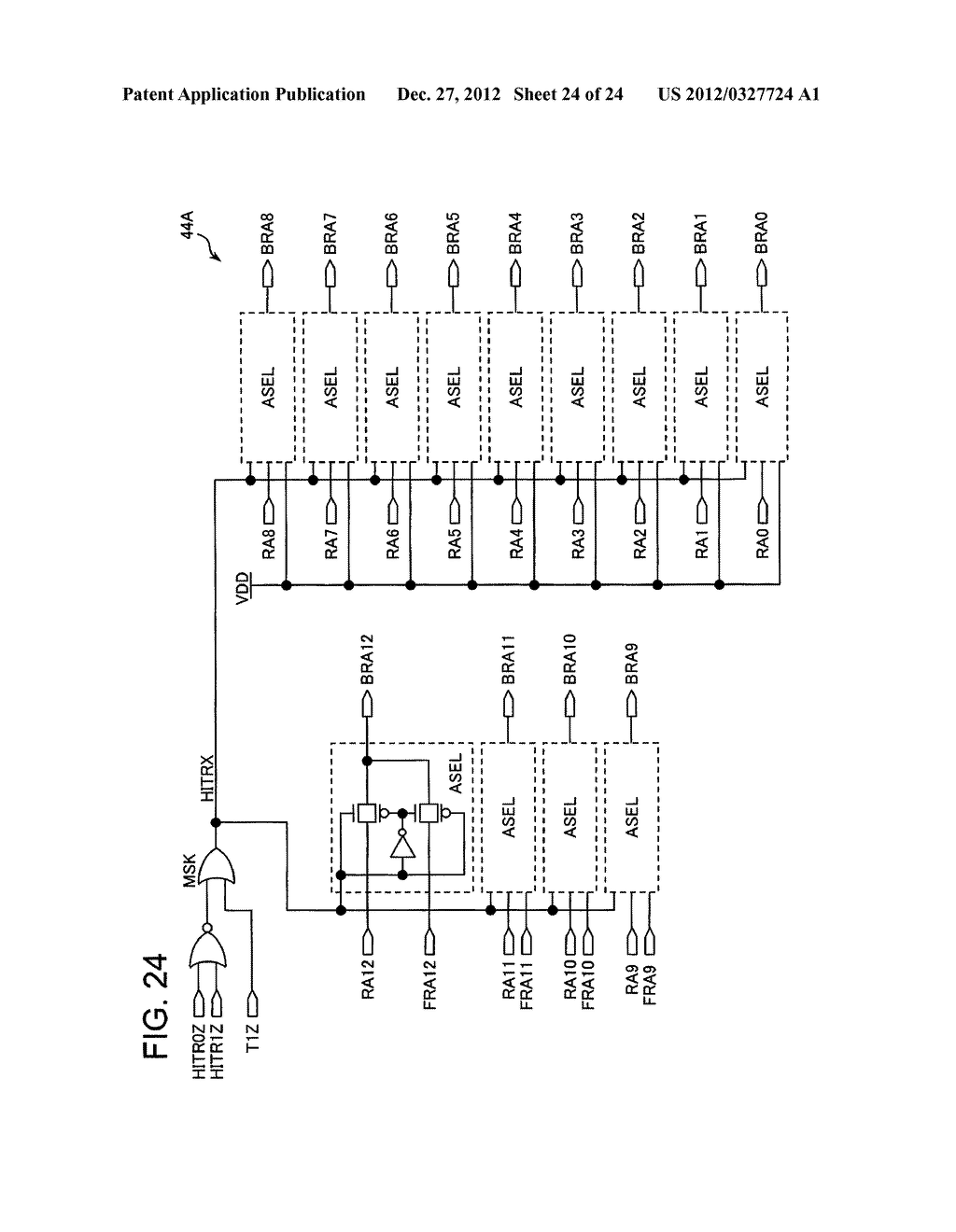 SEMICONDUCTOR MEMORY WITH REDUNDANT WORD LINES, SYSTEM, AND METHOD OF     MANUFACTURING SEMICONDUCTOR MEMORY - diagram, schematic, and image 25