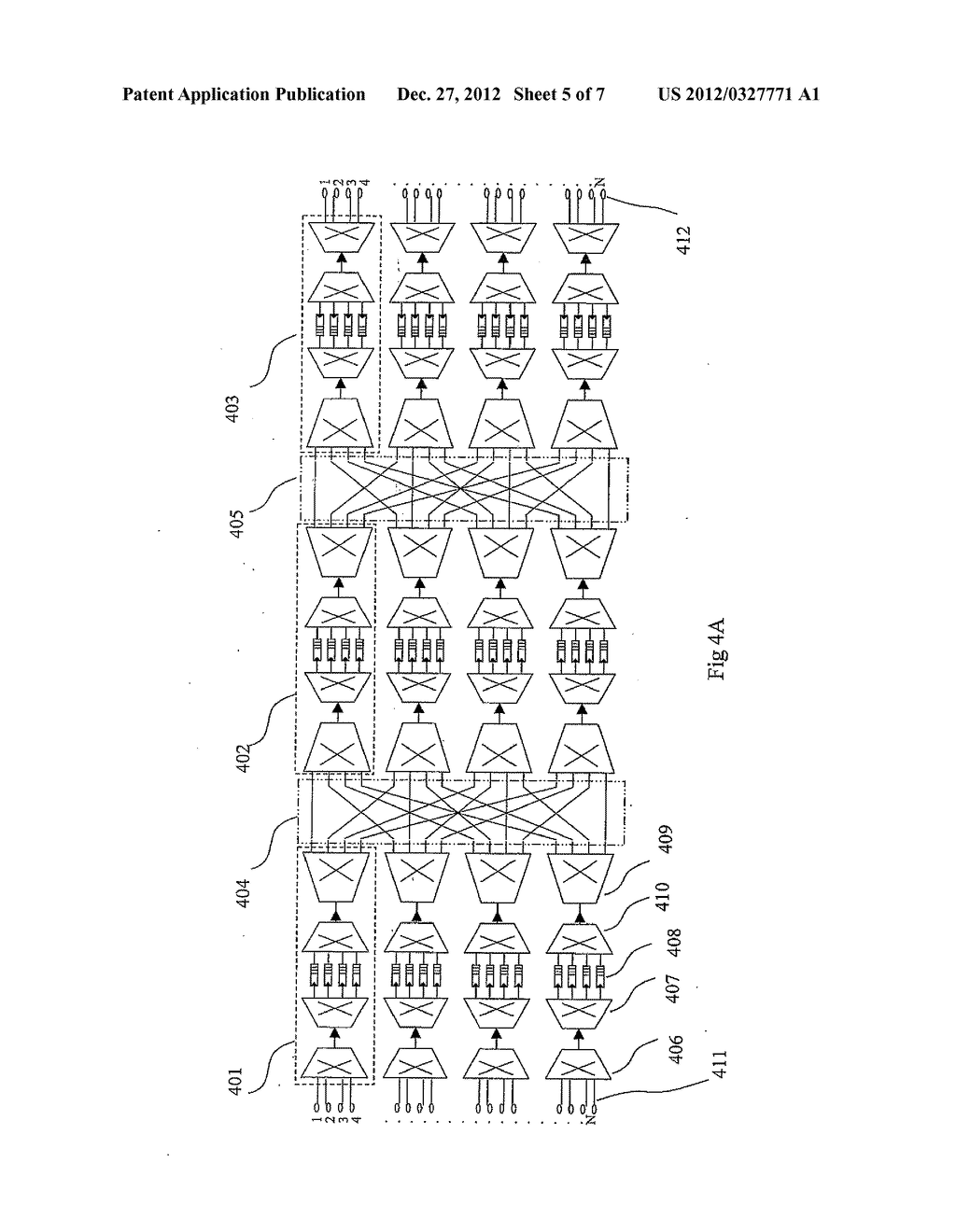 COMPACT LOAD BALANCED SWITCHING STRUCTURES FOR PACKET BASED COMMUNICATION     NETWORKS - diagram, schematic, and image 06