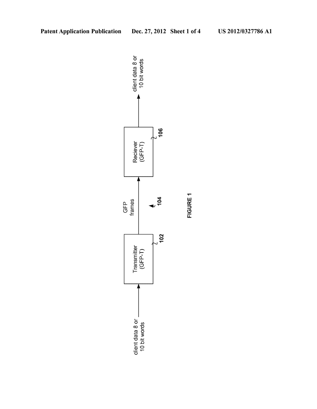 METHOD FOR MAPPING GENERIC CLIENT SIGNALS INTO A GENERIC FRAMING PROCEDURE     (GFP) PATH - diagram, schematic, and image 02