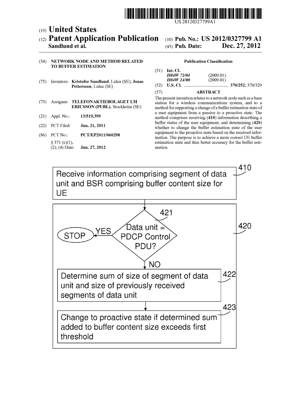 Network Node and Method Related to Buffer Estimation - diagram, schematic, and image 01