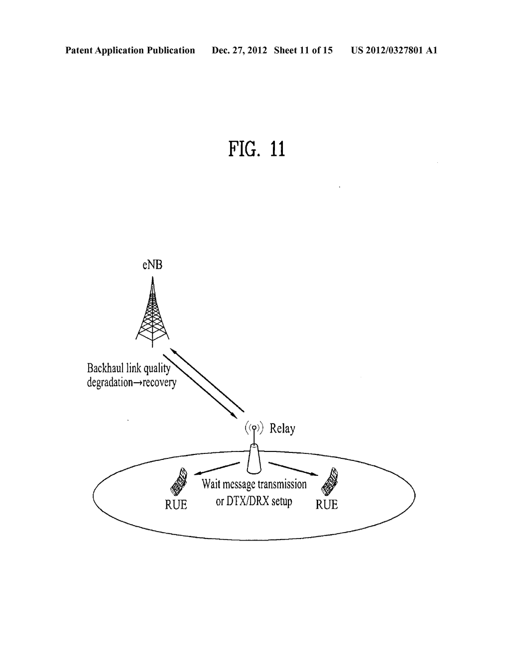 METHOD FOR PROCESSING DEGRADATION OF RADIO LINK QUALITY IN A WIRELESS     COMMUNICATION SYSTEM SUPPORTING RELAYS - diagram, schematic, and image 12