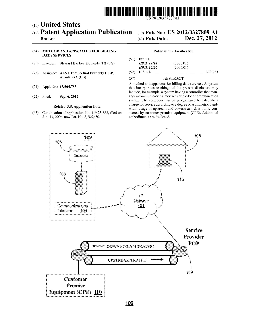 METHOD AND APPARATUS FOR BILLING DATA SERVICES - diagram, schematic, and image 01