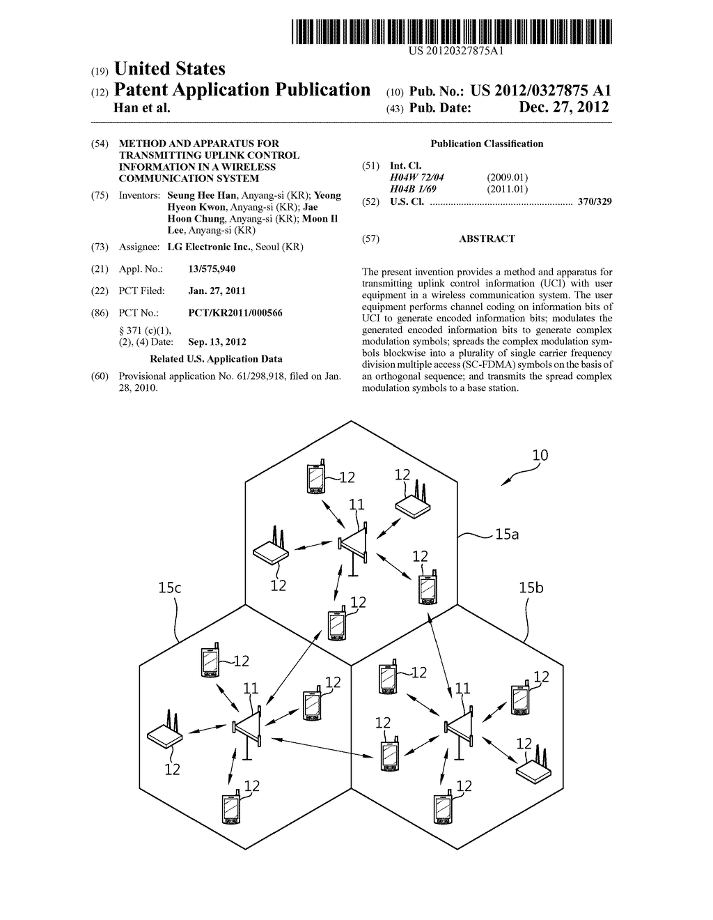 METHOD AND APPARATUS FOR TRANSMITTING UPLINK CONTROL INFORMATION IN A     WIRELESS COMMUNICATION SYSTEM - diagram, schematic, and image 01