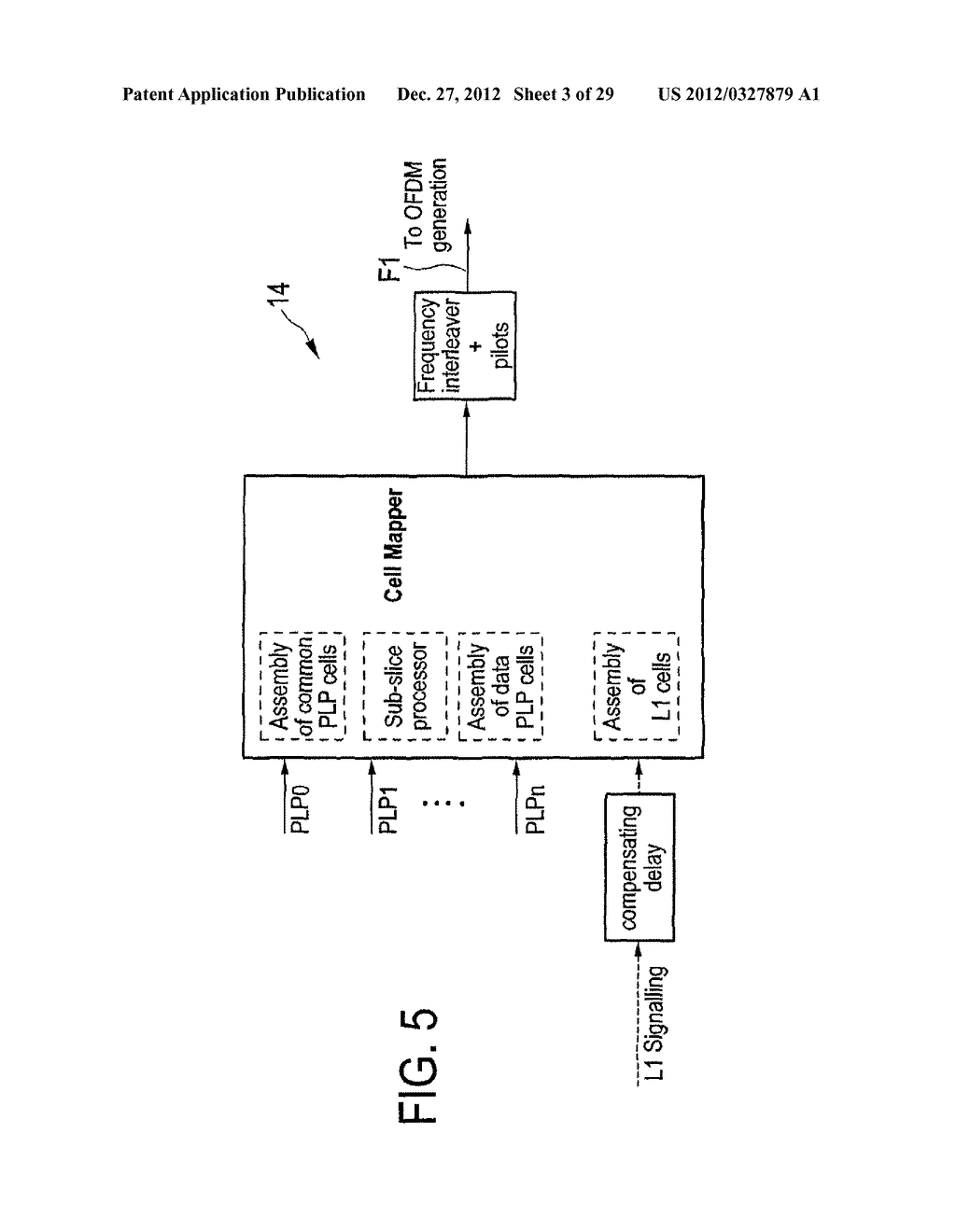 TRANSMISSION APPARATUS AND METHOD FOR TRANSMISSION OF DATA IN A     MULTI-CARRIER BROADCAST SYSTEM - diagram, schematic, and image 04