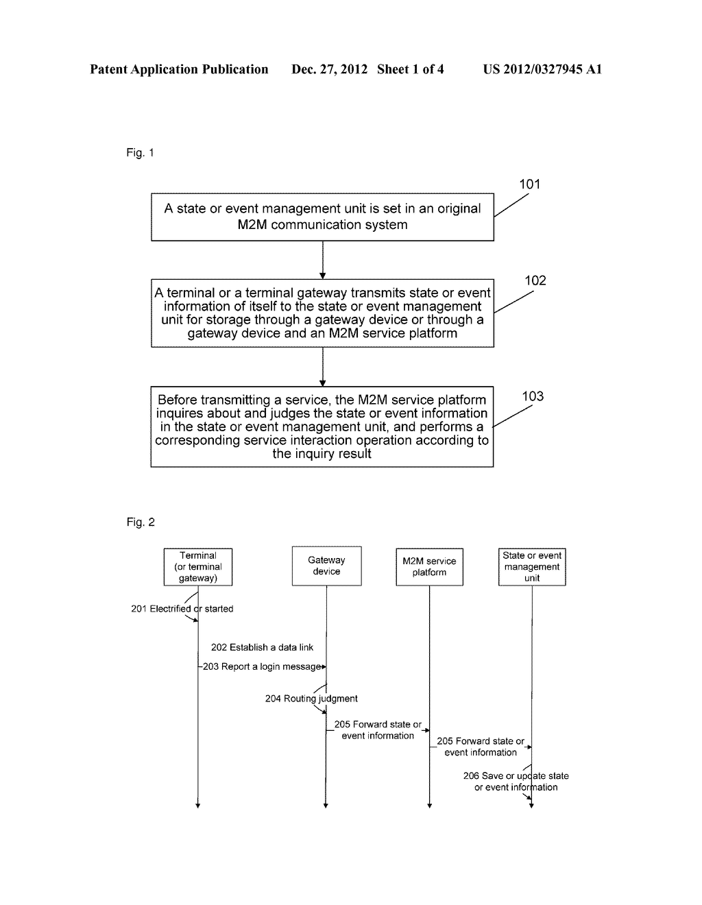Method and system for managing terminal states or terminal events in     machine-to-machine or machine-to-man or man-to-machine (M2M) service - diagram, schematic, and image 02