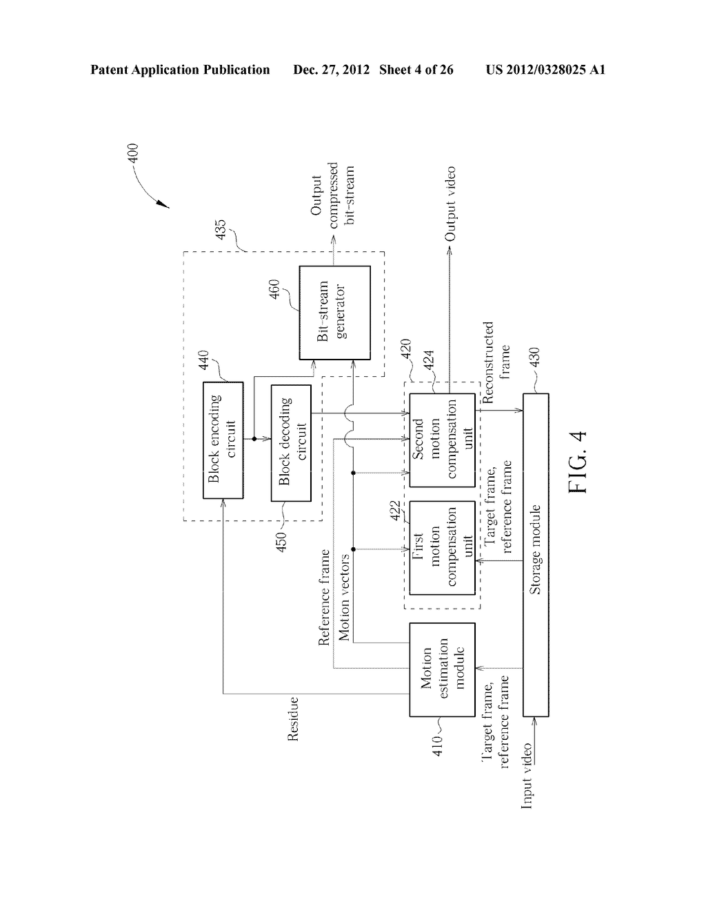 VIDEO/IMAGE PROCESSING APPARATUS WITH MOTION ESTIMATION SHARING, AND     RELATED METHOD AND MACHINE READABLE MEDIUM - diagram, schematic, and image 05