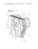 Horn enclosure for combining sound output diagram and image