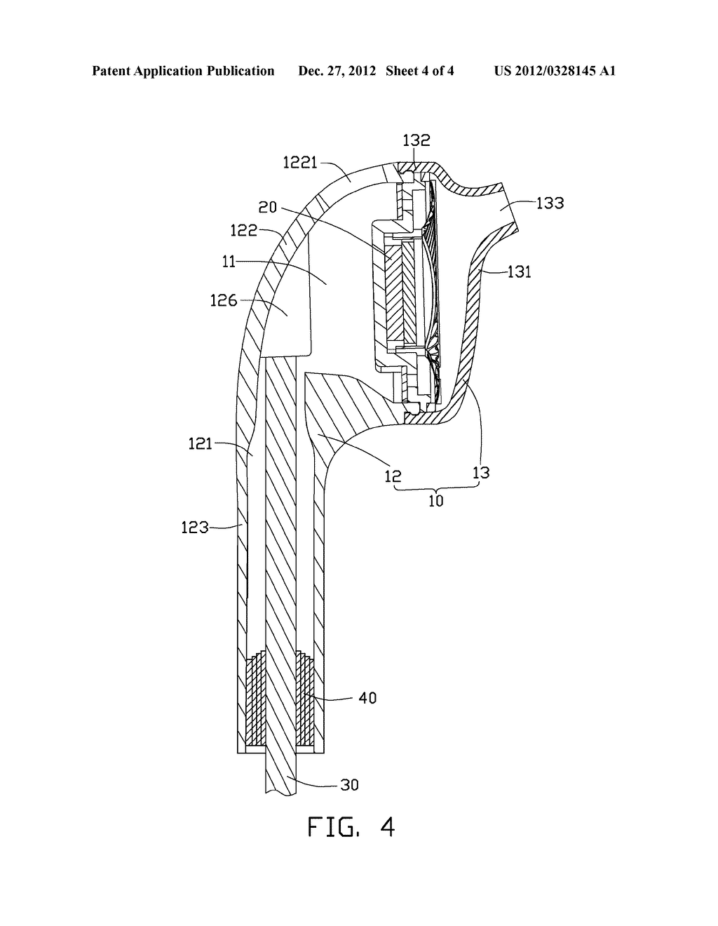 WIRED EARPHONE WITH COILED ADHESIVE TAPE - diagram, schematic, and image 05