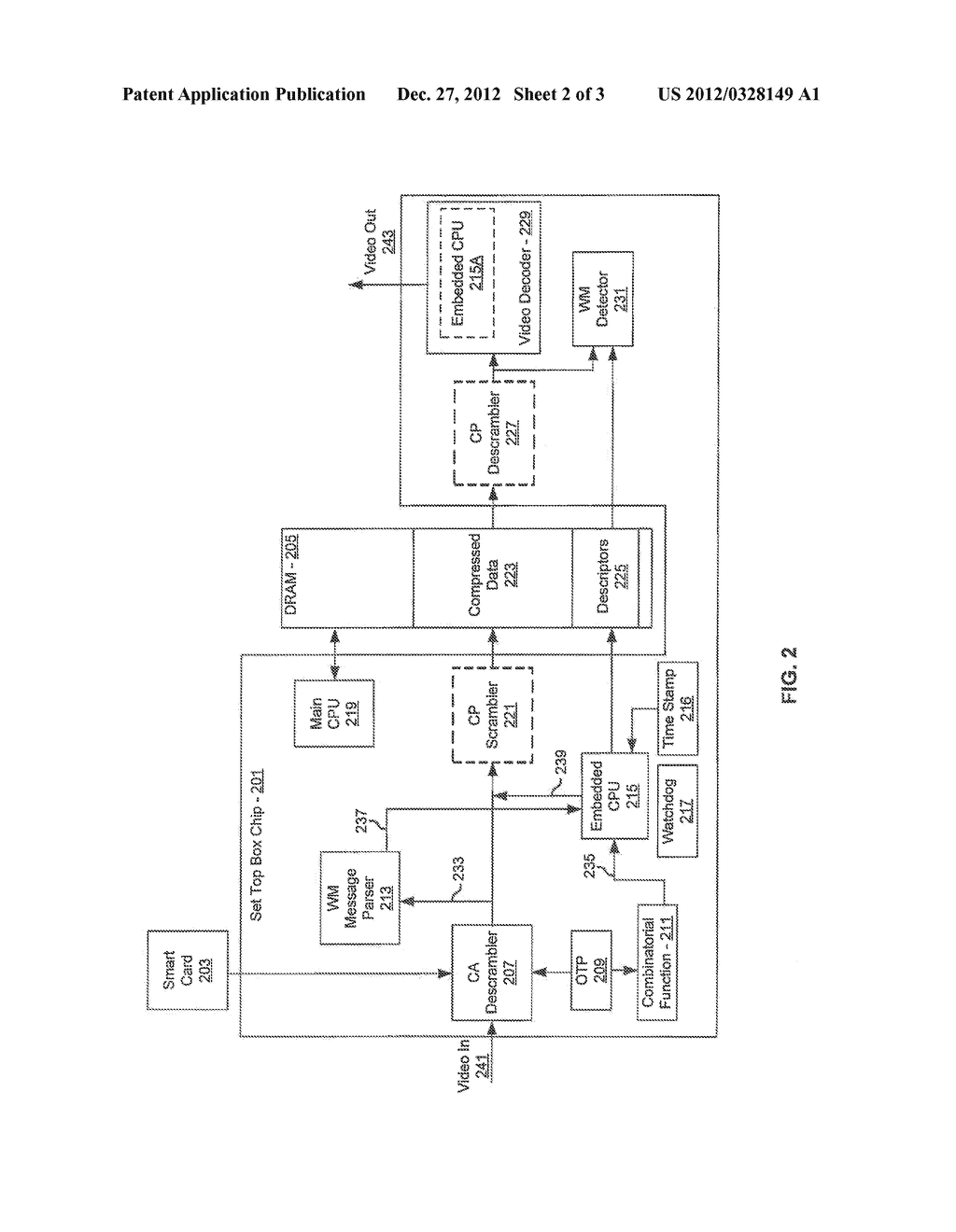 Method and System for Robust Watermark Insertion and Extraction for     Digital Set-Top Boxes - diagram, schematic, and image 03