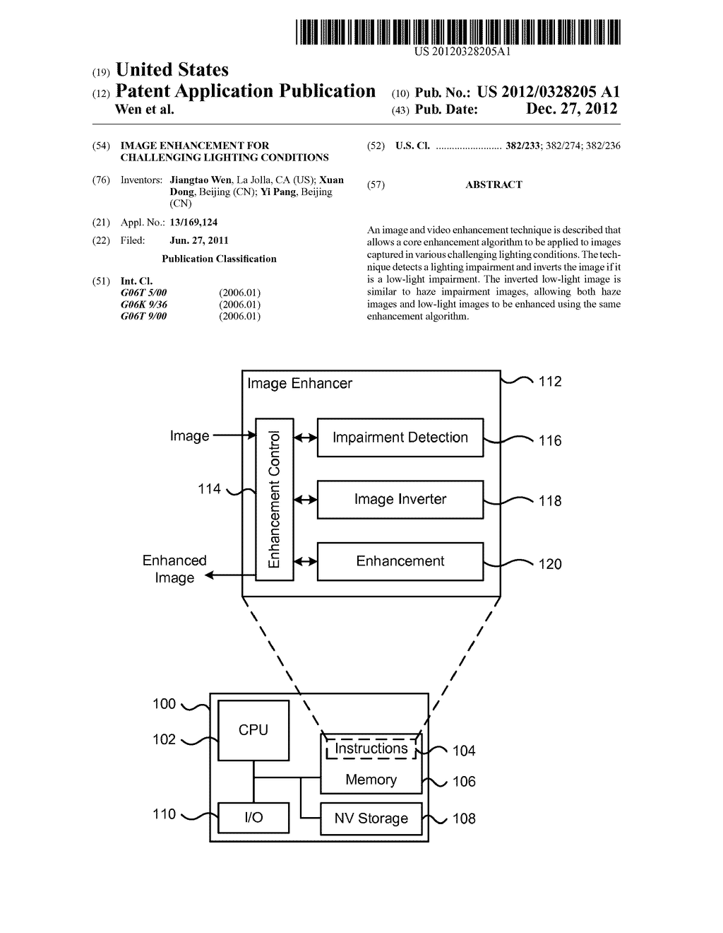 IMAGE ENHANCEMENT FOR CHALLENGING LIGHTING CONDITIONS - diagram, schematic, and image 01