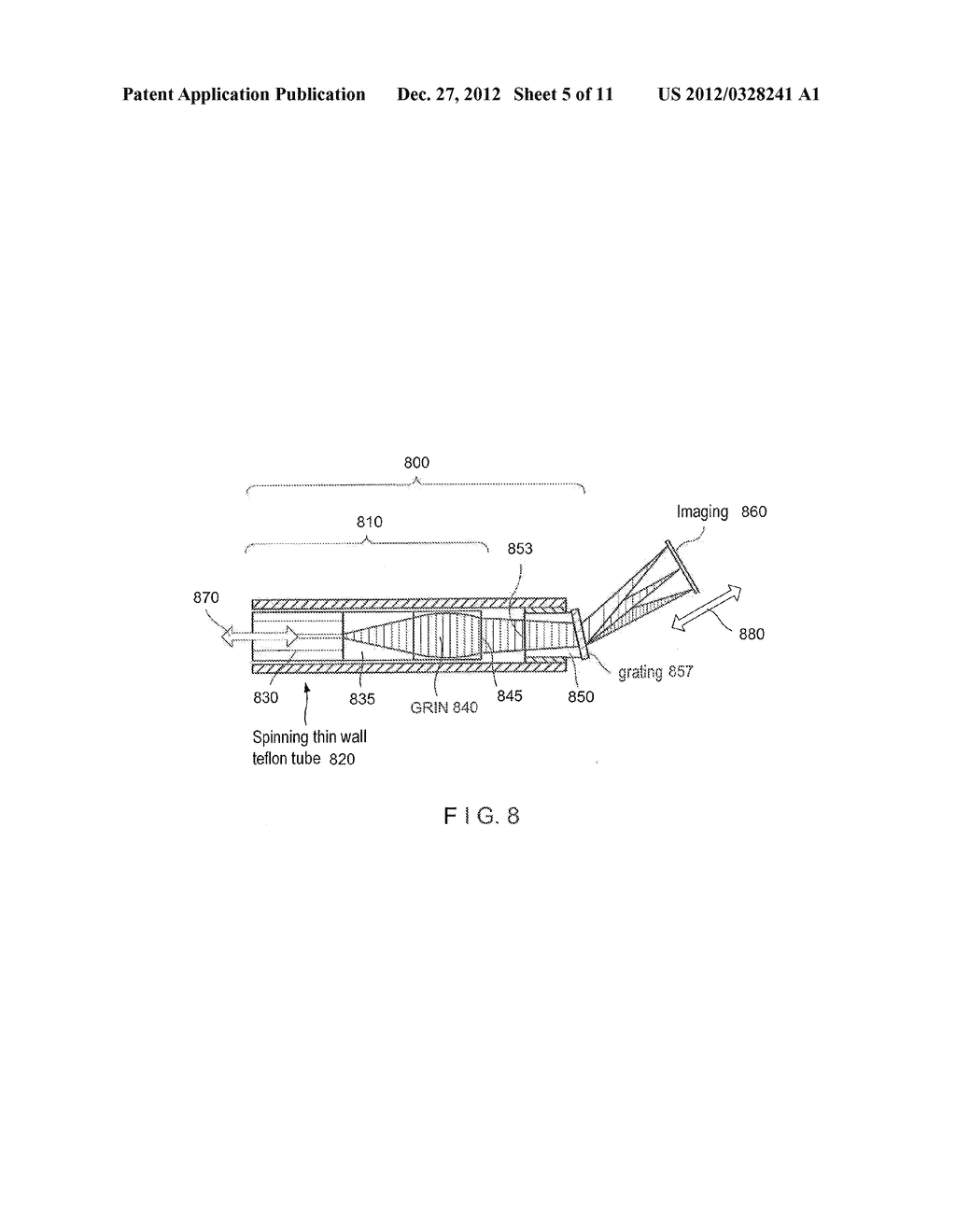 Apparatus for Obtaining Information For A Structure Using     Spectrally-Encoded Endoscopy Techniques and Methods for Producing One or     More Optical Arrangements - diagram, schematic, and image 06