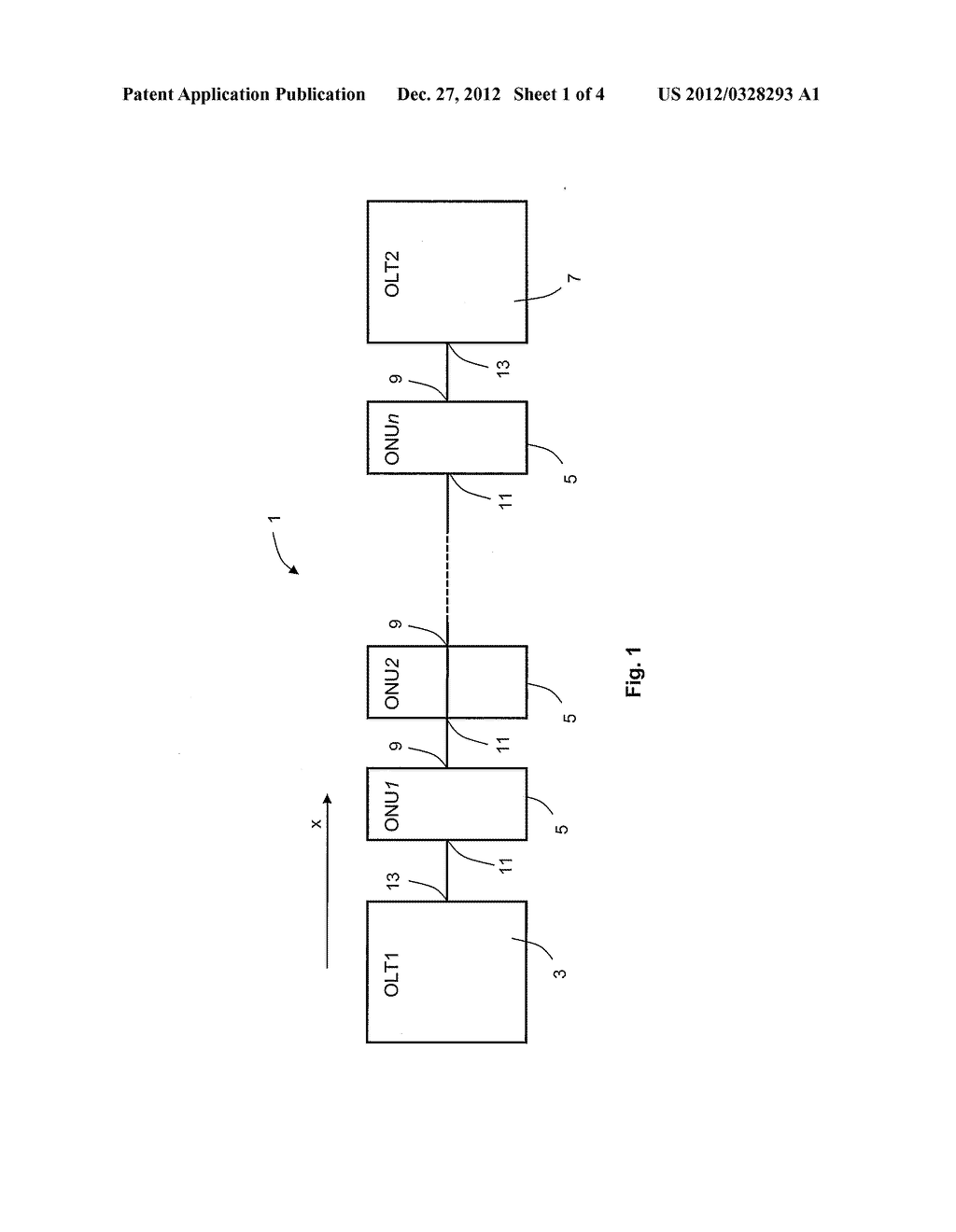 Remote Node and Network Architecture and Data Transmission Method for a     Fiber-Optic Network, Especially for Low Bit-Rate Data Transmission - diagram, schematic, and image 02