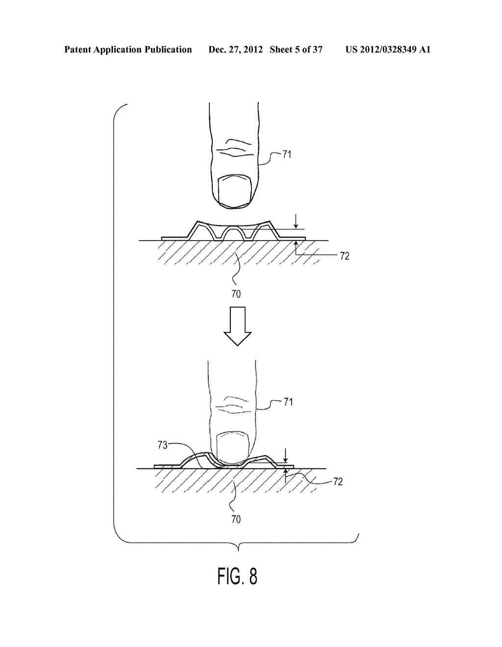 KEYBOARD OVERLAY FOR OPTIMAL TOUCH TYPING ON A PROXIMITY-BASED TOUCH     SCREEN - diagram, schematic, and image 06