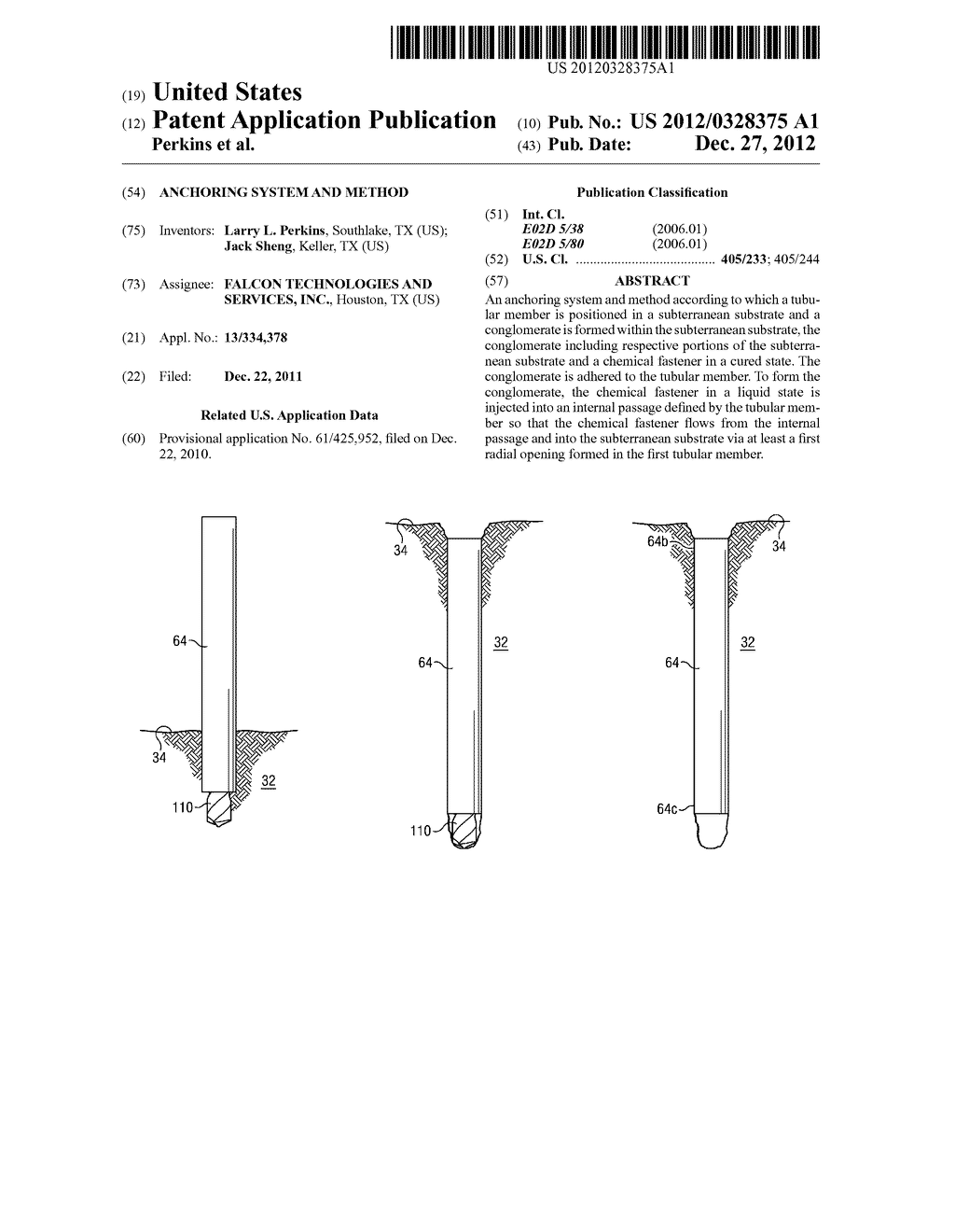 ANCHORING SYSTEM AND METHOD - diagram, schematic, and image 01