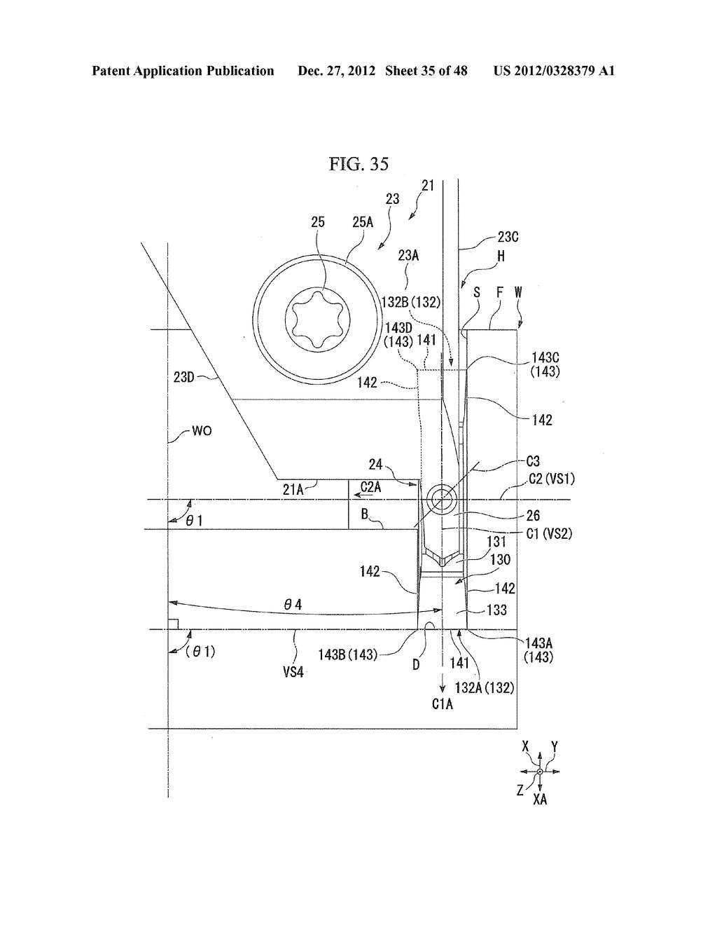 CUTTING EDGE REPLACEMENT TYPE GROOVE FORMING TOOL AND END FACE GROOVE     FORMING METHOD - diagram, schematic, and image 36