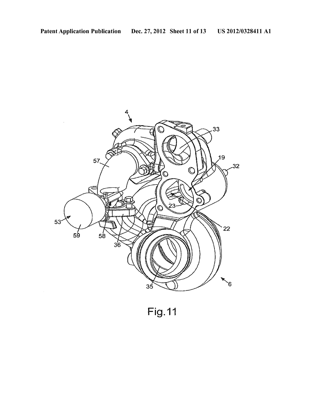 MULTI-STAGE TURBOCHARGER SYSTEM WITH EXHAUST CONTROL VALVE - diagram, schematic, and image 12