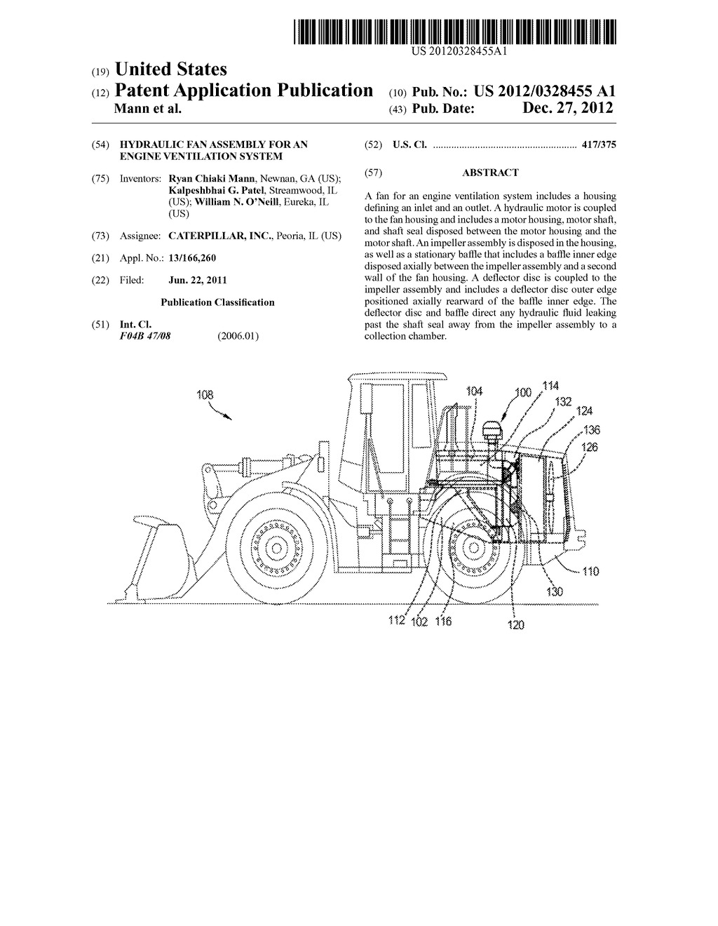 Hydraulic Fan Assembly for an Engine Ventilation System - diagram, schematic, and image 01