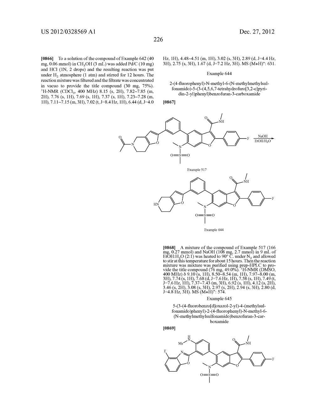 INHIBITORS OF HEPATITIS C VIRUS NS5B POLYMERASE - diagram, schematic, and image 227