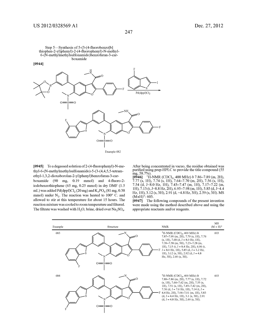 INHIBITORS OF HEPATITIS C VIRUS NS5B POLYMERASE - diagram, schematic, and image 247