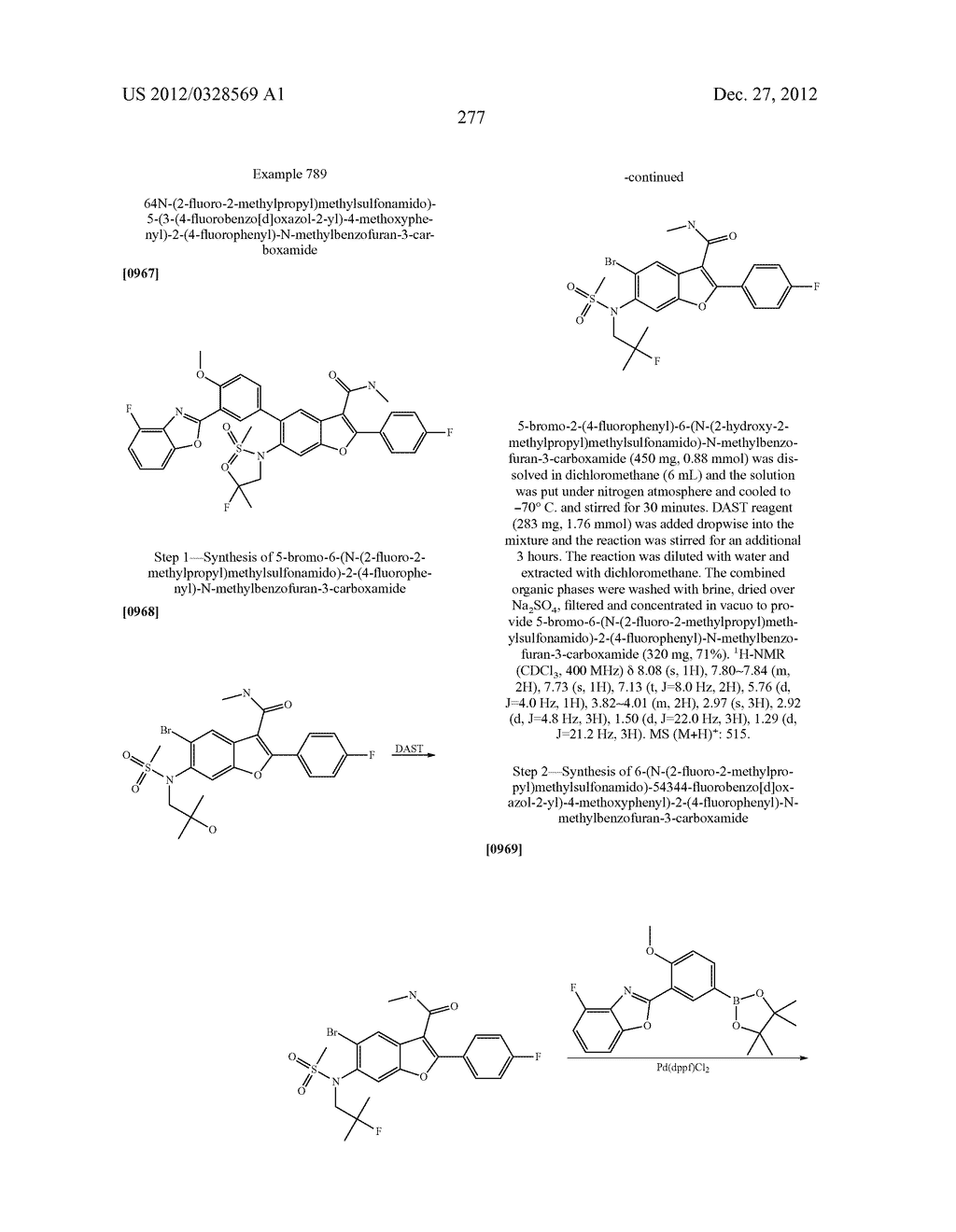 INHIBITORS OF HEPATITIS C VIRUS NS5B POLYMERASE - diagram, schematic, and image 277